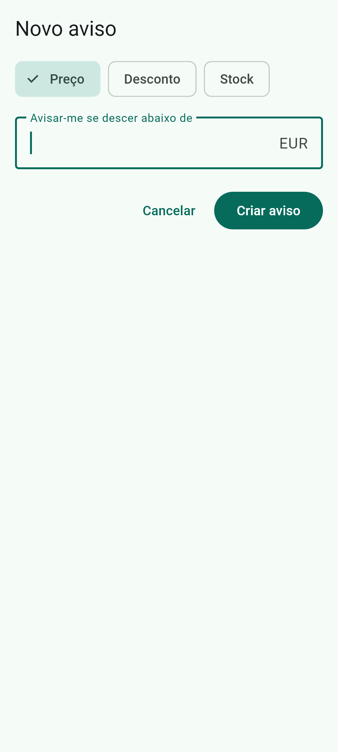 Os três tipos de aviso. Pode haver vários no mesmo produto.